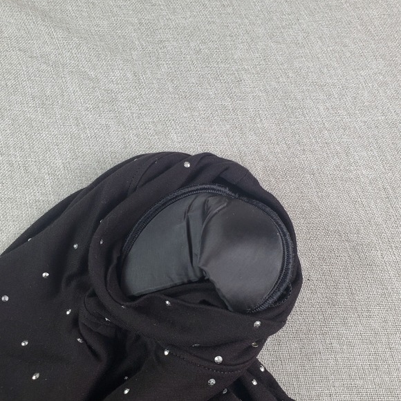 Ramy Brook Della Turtleneck Midi Dress Xxs Black Studded Long Sleeve Bodycon - Picture 9 of 15